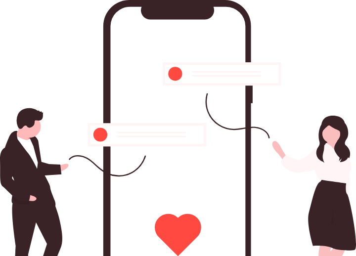 利用者の失敗談を確認するイラスト